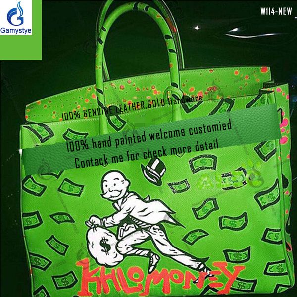 art make hand draw alec monopoly runing totes custom h bags cowhide handbags hand painted gifts genuine leather bags
art make hand draw alec monopoly runing totes custom h bags cowhide handbags hand painted gifts genuine leather bags