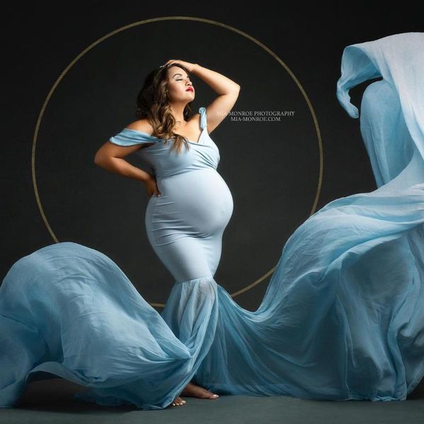 dusty blue off shoulder mermaid maternity dresses for po shoot elegant pregnant woman formal party dress with big slit train casual, Black;gray
dusty blue off shoulder mermaid maternity dresses for po shoot elegant pregnant woman formal party dress with big slit train casual, Black;gray