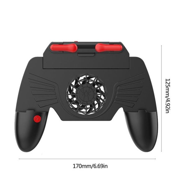 4" to 7.2" mobile phone game controller with 4500 speed slient cooling fan adjustable batter aiming shoulder keys for fps d7wc con
4" to 7.2" mobile phone game controller with 4500 speed slient cooling fan adjustable batter aiming shoulder keys for fps d7wc con