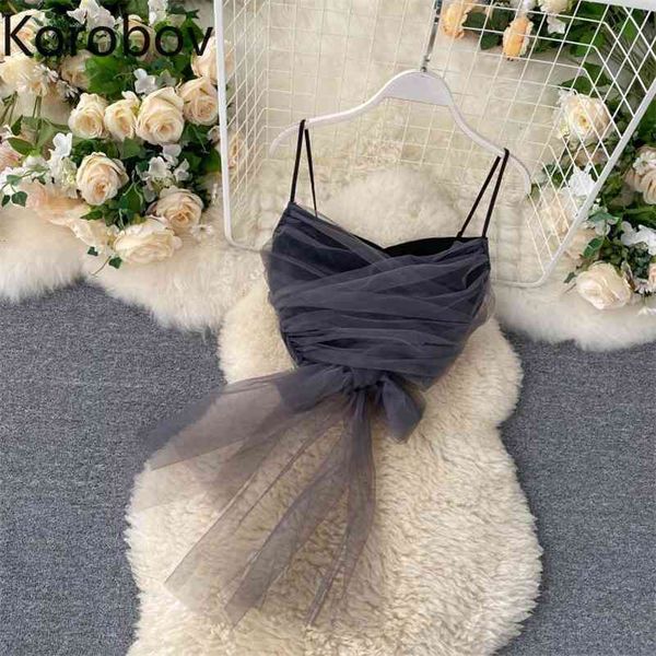 korobov beach style women mesh blouses new chic spaghetti strap lacing bow crop backless slim blusas mujer 210430, White
korobov beach style women mesh blouses new chic spaghetti strap lacing bow crop backless slim blusas mujer 210430, White