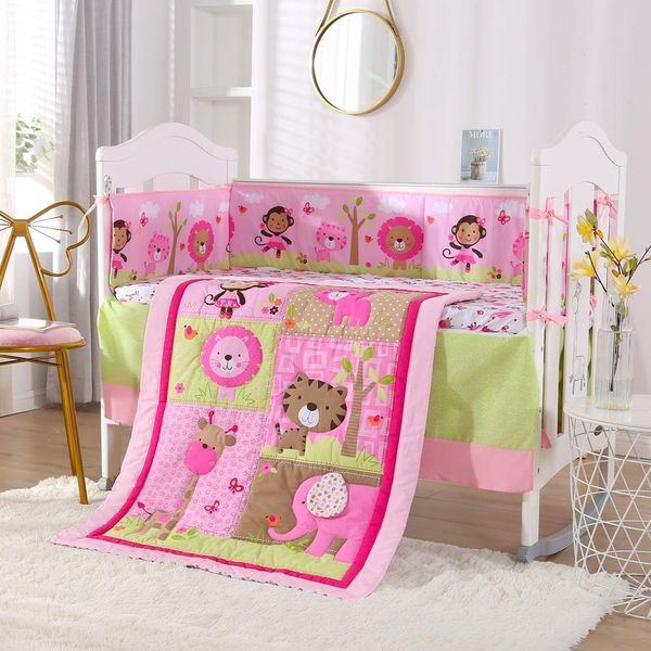 animalbaby bedding set baby crib bedding set - 100% cotton -7 piece nursery crib bedding sets for girls kit de bero
animalbaby bedding set baby crib bedding set - 100% cotton -7 piece nursery crib bedding sets for girls kit de bero