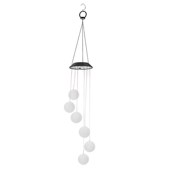 aeolian hanging wind solar led lights chimes powered string lawn garden lamp