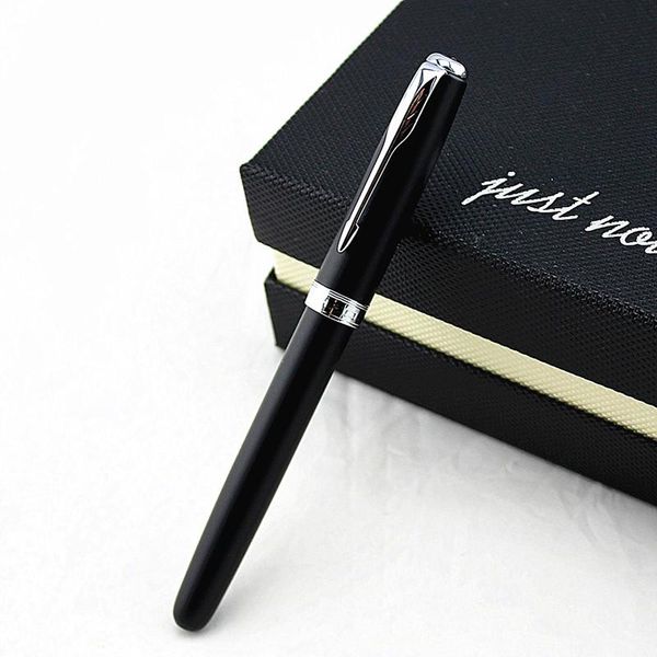high-end matte black fine nib fountain pen business office gift jinhao 75 silver clip ink pens with a luxury box
high-end matte black fine nib fountain pen business office gift jinhao 75 silver clip ink pens with a luxury box