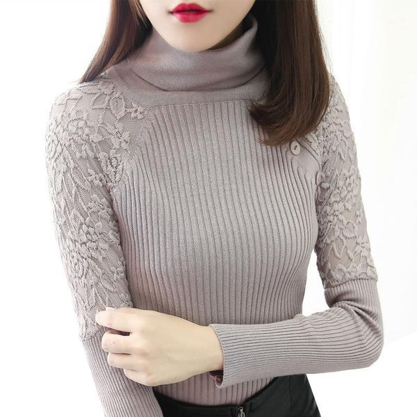 women's sweaters autumn winter women turtleneck sweater lace panel long sleeve pullover pull knit bottoming shirt elegant female, White;black
women's sweaters autumn winter women turtleneck sweater lace panel long sleeve pullover pull knit bottoming shirt elegant female, White;black