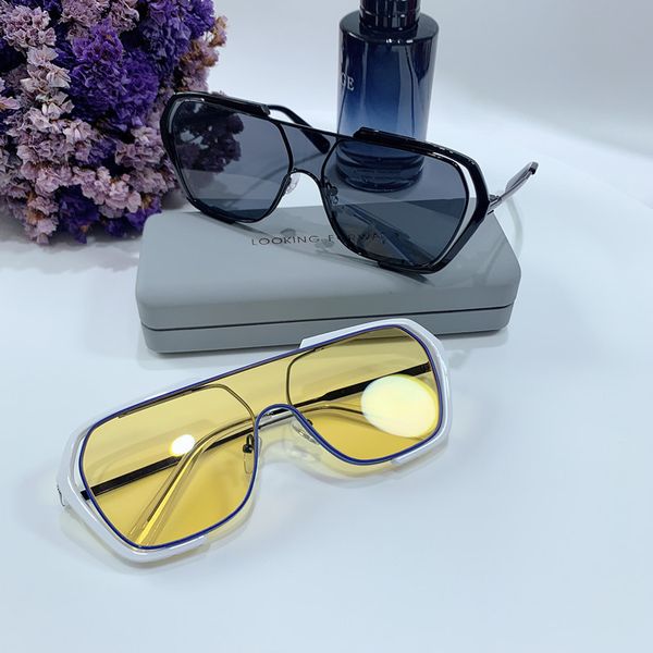 retro oversized designer yellow sunglasses one-piece large-frame square eyeglasses irregular frame trend for men and women driving summer uv, White;black
retro oversized designer yellow sunglasses one-piece large-frame square eyeglasses irregular frame trend for men and women driving summer uv, White;black