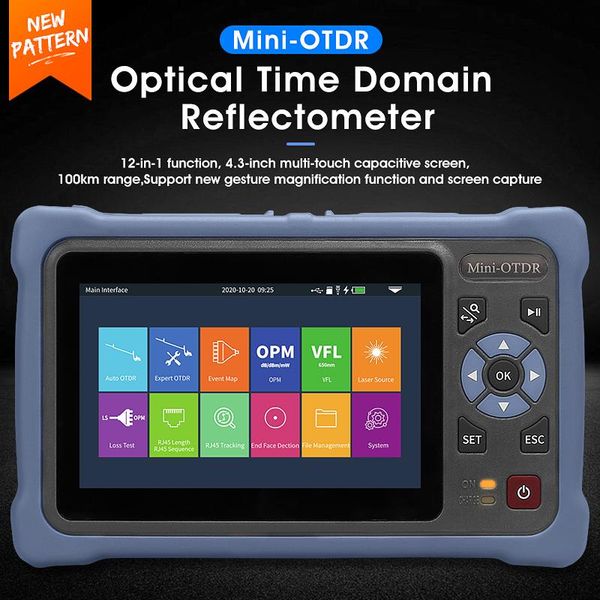 1310/1550nm 26/24db fiber optic reflectometer touch screen vfl ols opm event map ethernet cable tester equipment
1310/1550nm 26/24db fiber optic reflectometer touch screen vfl ols opm event map ethernet cable tester equipment