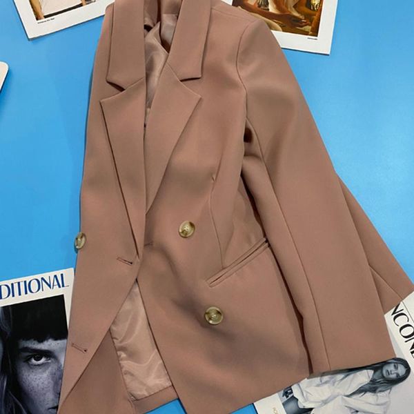 women's suits & blazers 2021 spring autumn high-quality korean straight nude pink blazer female british style slim simple temperament s, White;black
women's suits & blazers 2021 spring autumn high-quality korean straight nude pink blazer female british style slim simple temperament s, White;black