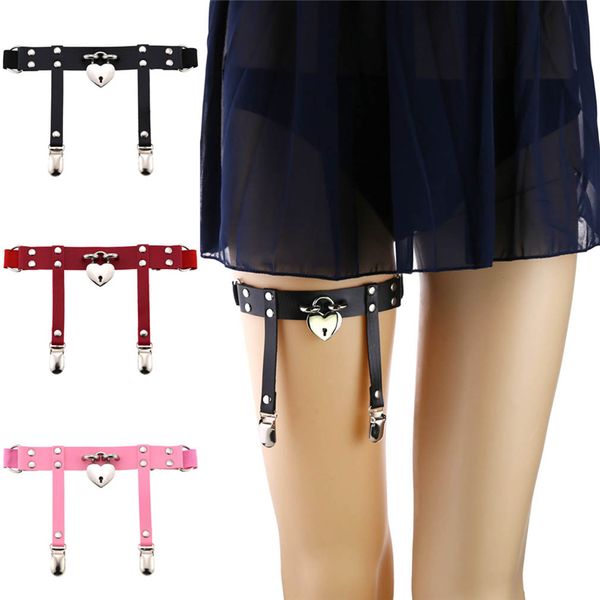 womens elasticity harness heart leg chain garter belts cosplay spike elastic thigh ring garter, Black;white
womens elasticity harness heart leg chain garter belts cosplay spike elastic thigh ring garter, Black;white