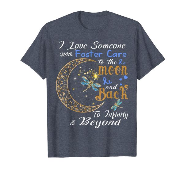 i love someone with foster care awareness shirt, White;black
