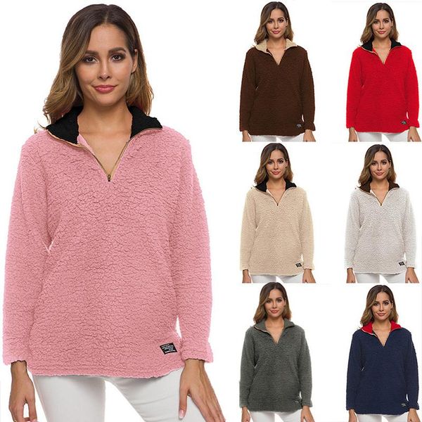women's hoodies & sweatshirts women zipper v-neck winter thicken pullover pull femme plush velvet outwear sudadera mujer plus size, Black
women's hoodies & sweatshirts women zipper v-neck winter thicken pullover pull femme plush velvet outwear sudadera mujer plus size, Black