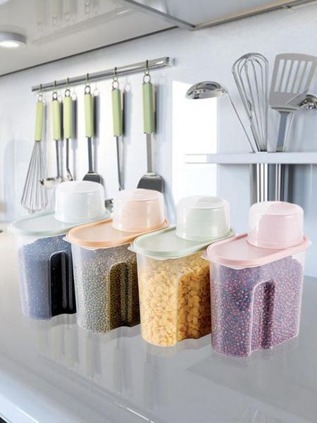 storage bottles & jars 4pc household transparent grain kitchen box sealed waterproof grains
storage bottles & jars 4pc household transparent grain kitchen box sealed waterproof grains