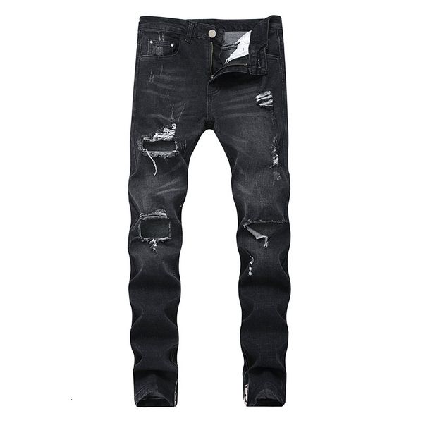 men's jeans new men casual jeans hiphop denim pants side zipper knees holes bleached scratched fashionable high qulaity, Blue
men's jeans new men casual jeans hiphop denim pants side zipper knees holes bleached scratched fashionable high qulaity, Blue