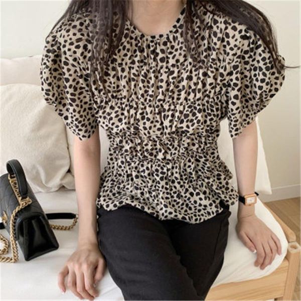 women's blouses & shirts 2021 arrivals leopard solid pleated summer dress for ladies puff sleeve feminine sundresses elegant chic cloth, White
women's blouses & shirts 2021 arrivals leopard solid pleated summer dress for ladies puff sleeve feminine sundresses elegant chic cloth, White