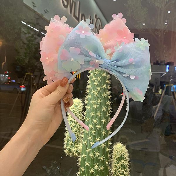 hair accessories korean beautiful bow hairband children's flower veil headband does not hurt baby cute women, Slivery;white
hair accessories korean beautiful bow hairband children's flower veil headband does not hurt baby cute women, Slivery;white