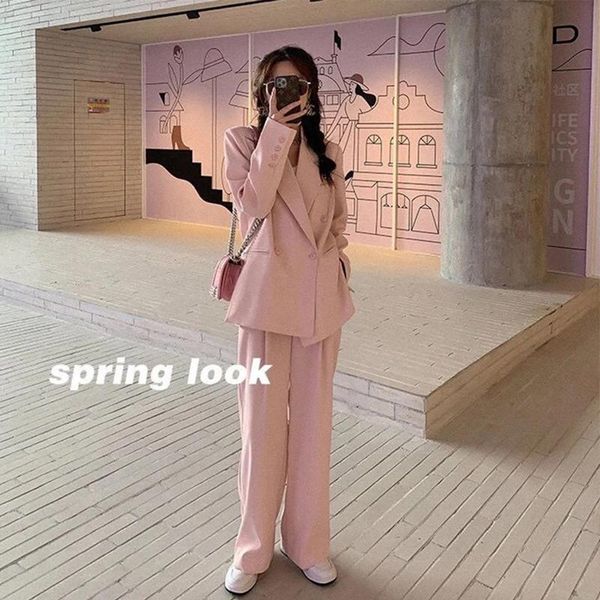 women's two piece pants hstar women spring notched double breasted blazers+high waist wide leg straight 2 pieces sets office lady outfi, White
women's two piece pants hstar women spring notched double breasted blazers+high waist wide leg straight 2 pieces sets office lady outfi, White