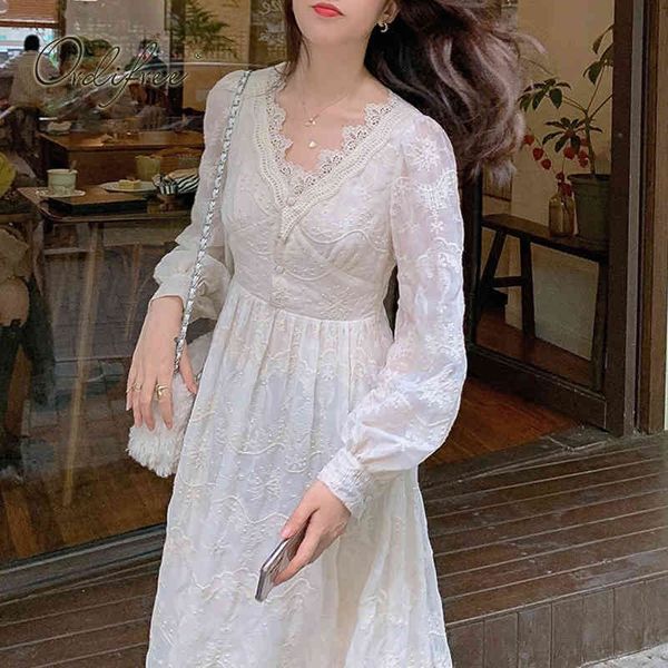 spring autumn women vintage party long sleeve white lace tunic basic dress 210415, Black;gray 
spring autumn women vintage party long sleeve white lace tunic basic dress 210415, Black;gray