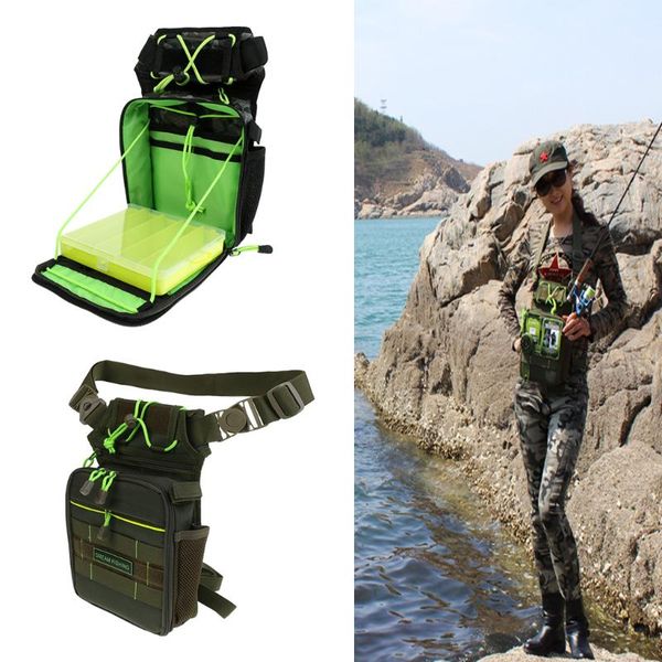 fishing tackle bag lure storage rod holder with 5 compartment box for camping hiking accessories
fishing tackle bag lure storage rod holder with 5 compartment box for camping hiking accessories