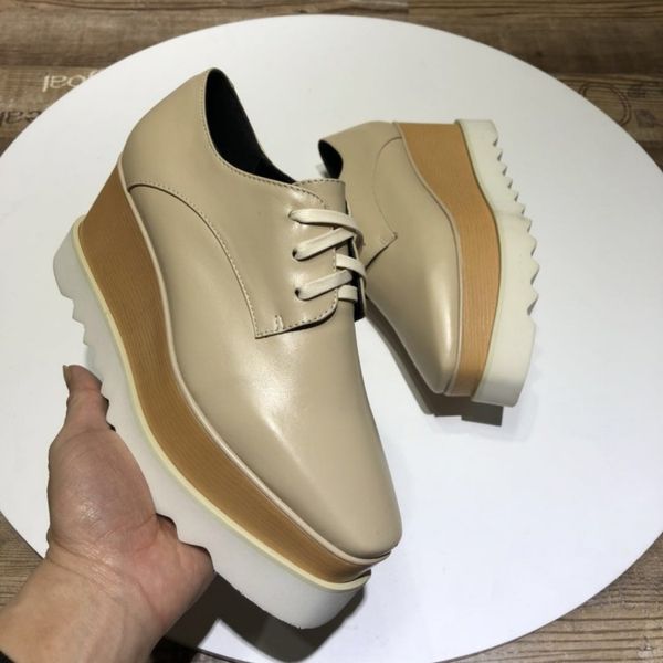 women real leather boots square platform slope thick stella britt shoe elyse brushed star derbys wedge lace-up designer fashion shoes with b, Black
women real leather boots square platform slope thick stella britt shoe elyse brushed star derbys wedge lace-up designer fashion shoes with b, Black