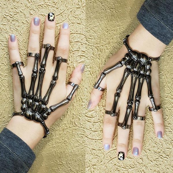 charm bracelets elasticity adjustable couple women bracelet bangles jewelry steam punk for men gothic hand skull skeleton, Golden;silver
charm bracelets elasticity adjustable couple women bracelet bangles jewelry steam punk for men gothic hand skull skeleton, Golden;silver