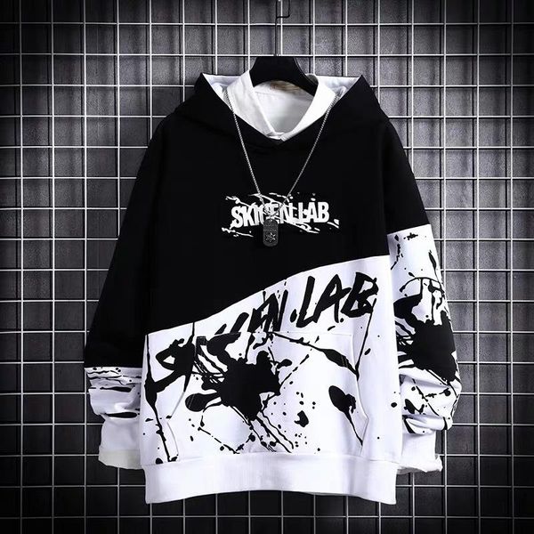 men's hoodies & sweatshirts hip hop spring summer casual pullover mens lightweight patchwork fashion hoodie male streetwear, Black
men's hoodies & sweatshirts hip hop spring summer casual pullover mens lightweight patchwork fashion hoodie male streetwear, Black