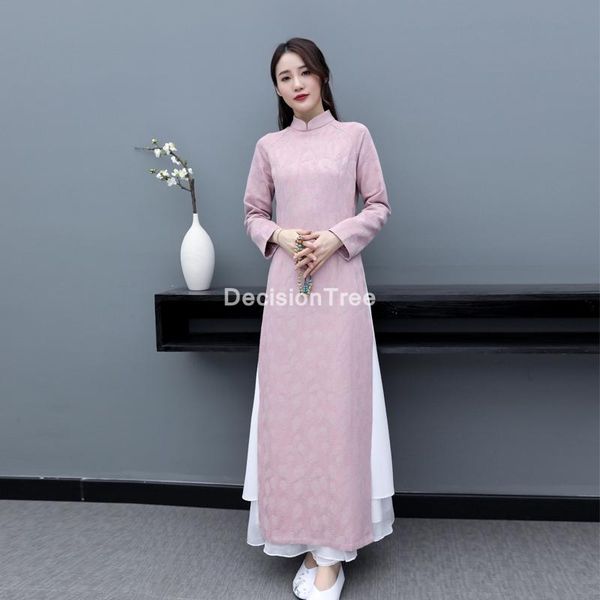 cheongsam ao dai vietnam style elegant lady dress retro mandarin collar aodai chinese qipao oriental ethnic clothing, Red
cheongsam ao dai vietnam style elegant lady dress retro mandarin collar aodai chinese qipao oriental ethnic clothing, Red