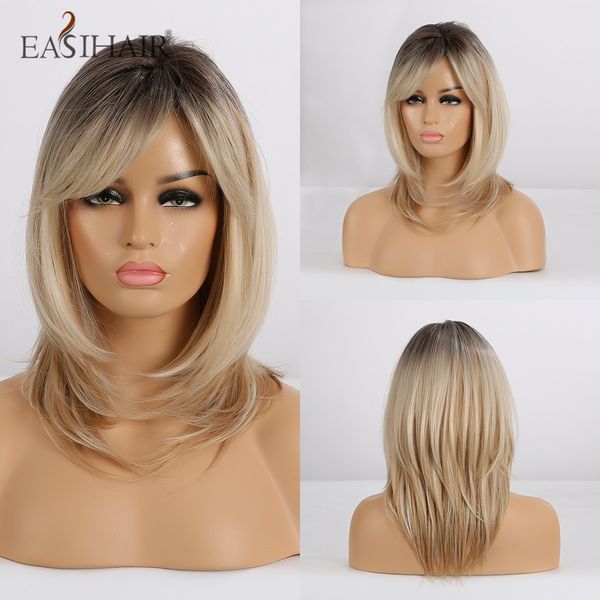 blonde ombre synthetic wigs for women short wigs with bangs layered natural hair wavy cosplay wigs heat resistant, Black
blonde ombre synthetic wigs for women short wigs with bangs layered natural hair wavy cosplay wigs heat resistant, Black