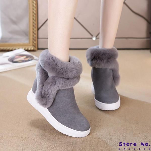 boots women's snow boot winter genuine leather female shoes woman warm ankle for women wedges, Black
boots women's snow boot winter genuine leather female shoes woman warm ankle for women wedges, Black