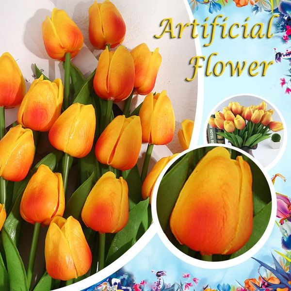 10pcs artificial flowers garden tulips real touch tulip bouquet decor mariage for home wedding decorations fake flower decorative & wreaths
10pcs artificial flowers garden tulips real touch tulip bouquet decor mariage for home wedding decorations fake flower decorative & wreaths