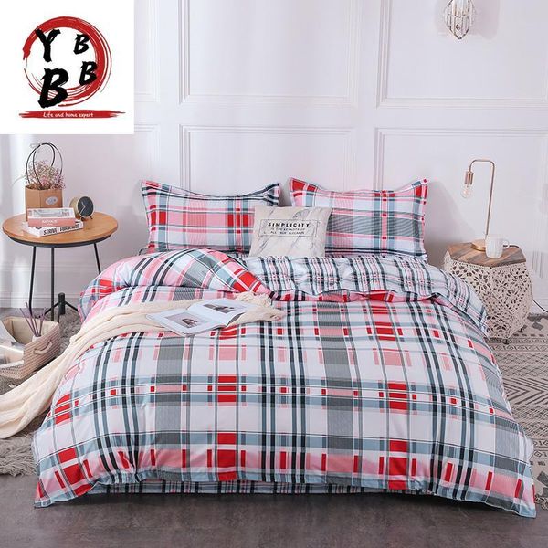 bedding sets simple plaid bedclothes twin full king luxury quilt cover bed flat sheet pillow cases duvet
bedding sets simple plaid bedclothes twin full king luxury quilt cover bed flat sheet pillow cases duvet