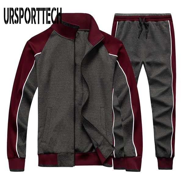 2020 new men sets fashion sporting suit brand patchwork zipper sweatshirt sweatpants mens clothing 2 pieces sets slim tracksuit, Gray
2020 new men sets fashion sporting suit brand patchwork zipper sweatshirt sweatpants mens clothing 2 pieces sets slim tracksuit, Gray