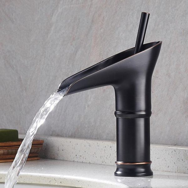 bathroom sink faucets black oil rubbed antique brass waterfall style basin faucet mixer tap single hole one handle mnf091
bathroom sink faucets black oil rubbed antique brass waterfall style basin faucet mixer tap single hole one handle mnf091