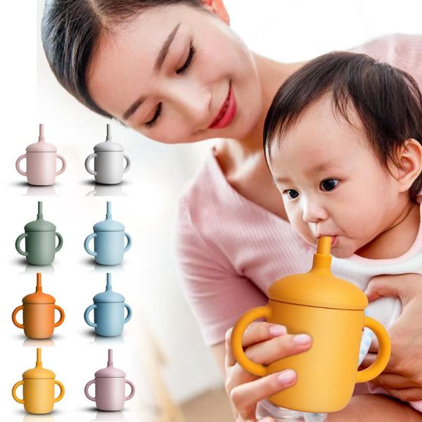 water bottles baby food supplement cup, children's silicone straw leak-proof and drop-proof learn to drink cup training
water bottles baby food supplement cup, children's silicone straw leak-proof and drop-proof learn to drink cup training