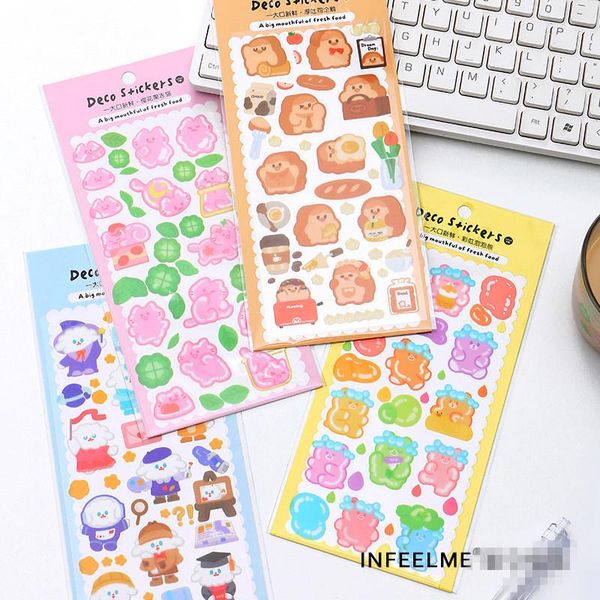 card holders 2pcs cartoon cute animal stickers ins bear cat dog diy notebook planner lapcup phone deco korean kawaii stationery, Brown;gray
card holders 2pcs cartoon cute animal stickers ins bear cat dog diy notebook planner lapcup phone deco korean kawaii stationery, Brown;gray