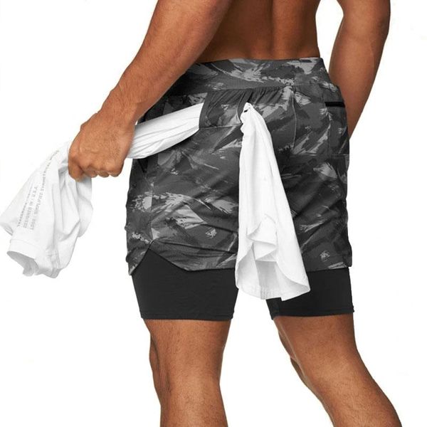 running shorts camo sports men 2 in 1 double-deck quick dry gym sport fitness jogging workout, Black;blue
running shorts camo sports men 2 in 1 double-deck quick dry gym sport fitness jogging workout, Black;blue