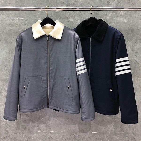 men's jackets 2021 fashion luxur brand jacket winter warm casual wool liner coat cashmere thick fur collar striped solid men clothes, Black;brown
men's jackets 2021 fashion luxur brand jacket winter warm casual wool liner coat cashmere thick fur collar striped solid men clothes, Black;brown