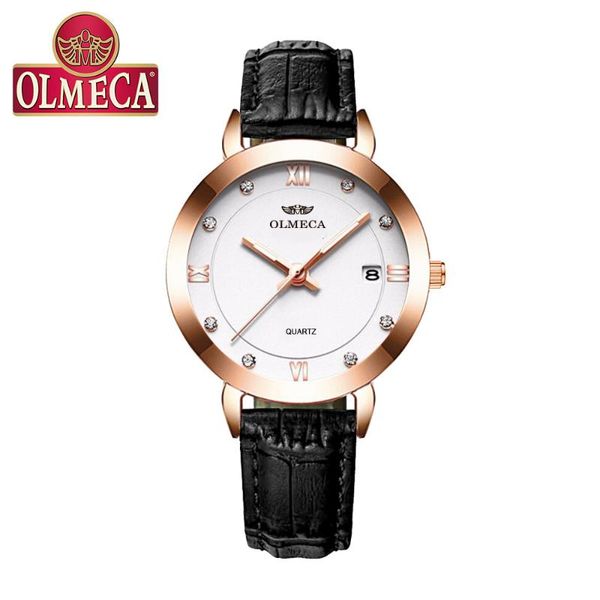 wristwatches 2021 watch women luxury brand olmeca quartz female wristwatch waterproof leather rose golden fashion girl's watches, Slivery;brown
wristwatches 2021 watch women luxury brand olmeca quartz female wristwatch waterproof leather rose golden fashion girl's watches, Slivery;brown