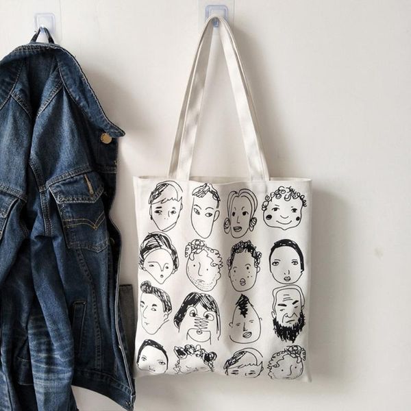 fashion large capacity women girls college students canvas printing art reusable shoulder bags handle shopping cosmetic & cases
fashion large capacity women girls college students canvas printing art reusable shoulder bags handle shopping cosmetic & cases