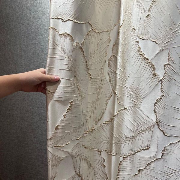 curtain & drapes luxury embossed gold thread 3d leaf beige high-precision jacquard fabric for living room bedroom villa home decor
curtain & drapes luxury embossed gold thread 3d leaf beige high-precision jacquard fabric for living room bedroom villa home decor