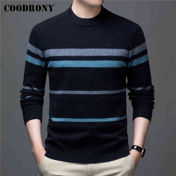 coodrony brand autumn winter thick warm sweater 100% pure merino woolen pullover men soft cashmere knitwear o-neck jersey c3113, Black
coodrony brand autumn winter thick warm sweater 100% pure merino woolen pullover men soft cashmere knitwear o-neck jersey c3113, Black