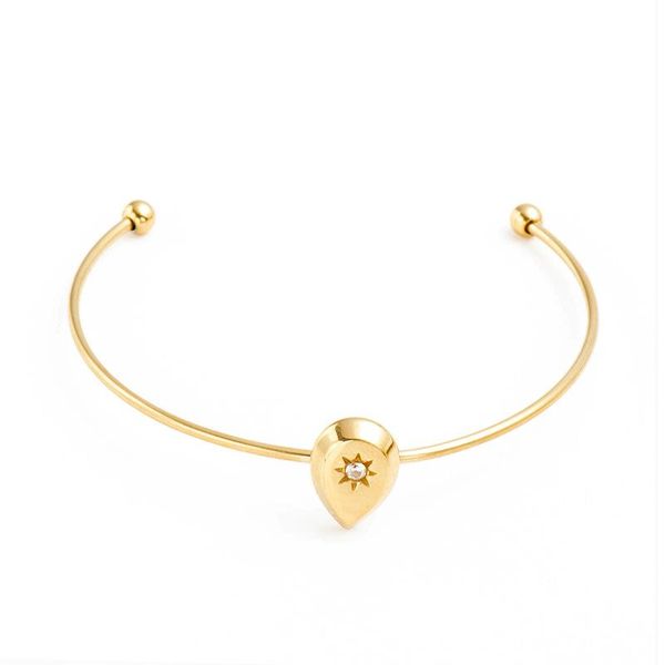 bangle bohemian stainless steel gold cuff bangles for women water drop with zircon 14 k plated vintage fashion bracelets, Black
bangle bohemian stainless steel gold cuff bangles for women water drop with zircon 14 k plated vintage fashion bracelets, Black