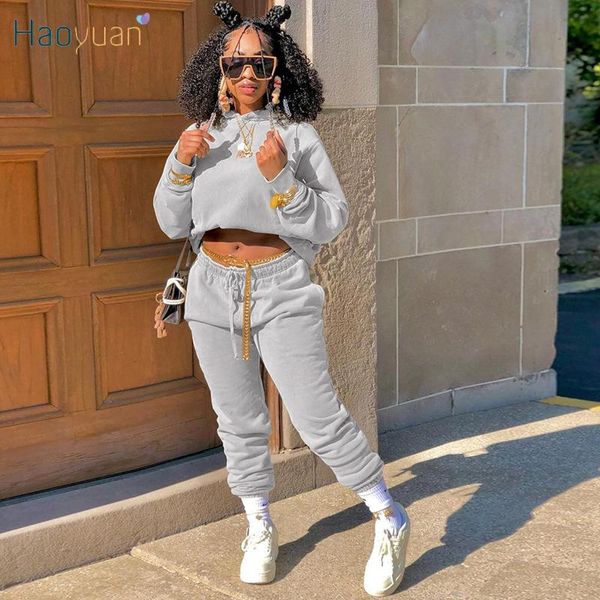 women's two piece pants haoyuan set long sleeve hoodies lace up sweatpants fall clothing tracksuit club outfits for women matching sets, White
women's two piece pants haoyuan set long sleeve hoodies lace up sweatpants fall clothing tracksuit club outfits for women matching sets, White