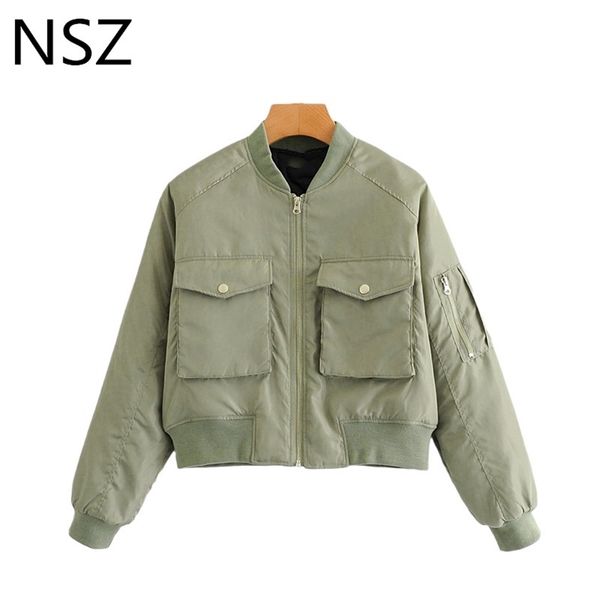 nsz women oversized winter bomber jacket padded coat moto biker pilot crop large size femme parkas outerwear military green 210918, Black
nsz women oversized winter bomber jacket padded coat moto biker pilot crop large size femme parkas outerwear military green 210918, Black