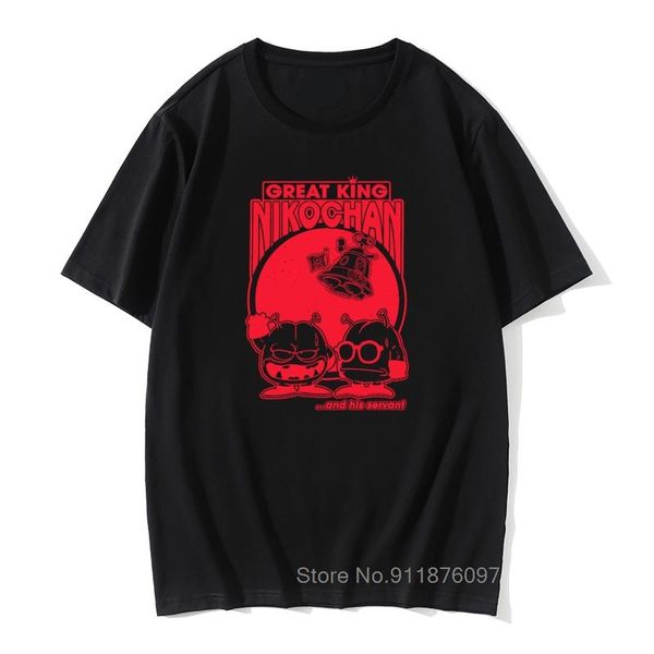 men's t-shirts evil king nikochan arale t shirts men pure cotton casual dr slump toriyama anime manga 90s cute 80s tee short sleeve, White;black
men's t-shirts evil king nikochan arale t shirts men pure cotton casual dr slump toriyama anime manga 90s cute 80s tee short sleeve, White;black
