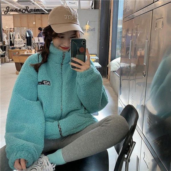 women's fur & faux junerain winter women zipper sheepskin casual coats lady lamb streetwear female granular thick warm jackets outwears, Black
women's fur & faux junerain winter women zipper sheepskin casual coats lady lamb streetwear female granular thick warm jackets outwears, Black