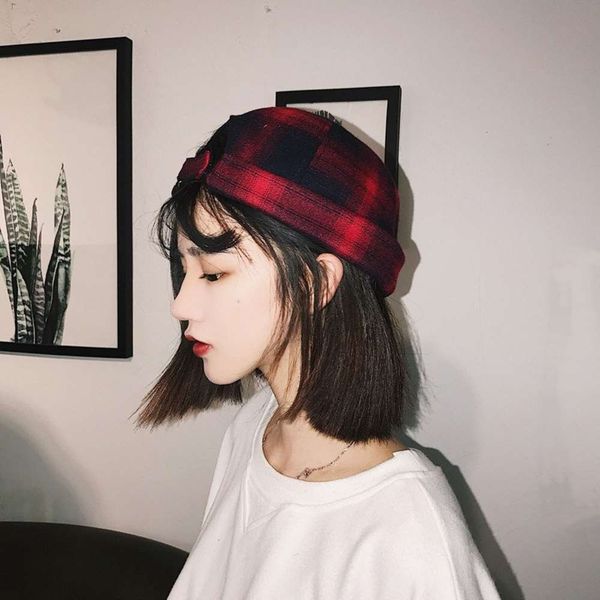 cap children korean version chic england versatile lattice brimless landlord street leisure yuppie hip hop hat man, Blue;gray
cap children korean version chic england versatile lattice brimless landlord street leisure yuppie hip hop hat man, Blue;gray