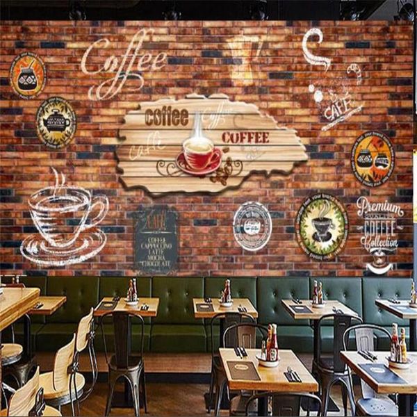 wallpapers custom retro brick wall coffee theme industrial decor wallpaper cafe bar cake shop mural self adhesive contact paper
wallpapers custom retro brick wall coffee theme industrial decor wallpaper cafe bar cake shop mural self adhesive contact paper
