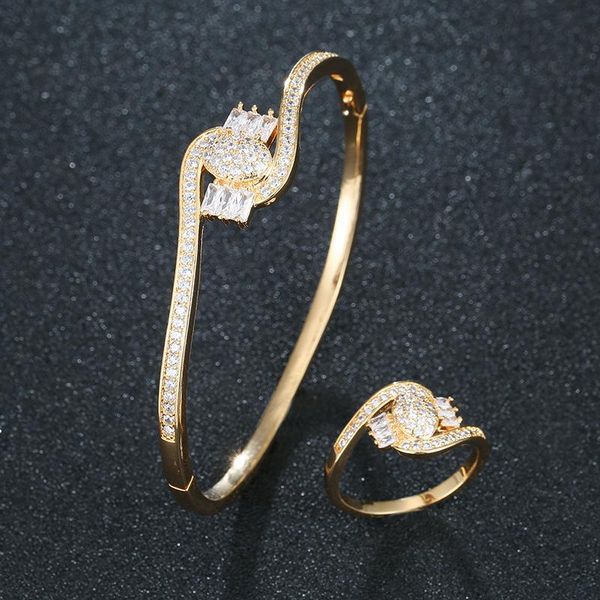 earrings & necklace hibride unique design luxury 2pc bangle ring set for women wedding party cubic zirconia dubai bridal jewelry sets bijoux, Silver
earrings & necklace hibride unique design luxury 2pc bangle ring set for women wedding party cubic zirconia dubai bridal jewelry sets bijoux, Silver