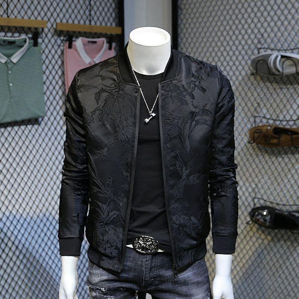 men's jackets floral bomber jacket men autumn korean slim baseball collar rib sleeve personalized black coat fashion windbreaker hip ho, Black;brown
men's jackets floral bomber jacket men autumn korean slim baseball collar rib sleeve personalized black coat fashion windbreaker hip ho, Black;brown