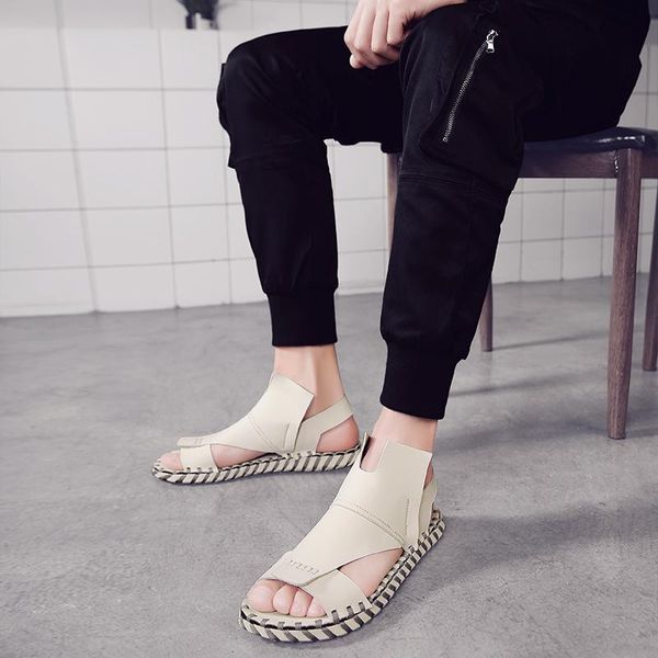 sandals 2021 leather man summer shoes men beach casual krasovki tenis slippers male sandalias hombre comfortable shoe, Black
sandals 2021 leather man summer shoes men beach casual krasovki tenis slippers male sandalias hombre comfortable shoe, Black