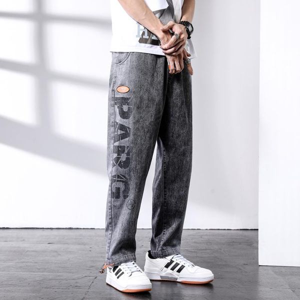 men's jeans men black baggy street 2021 fashion casual harem pants hip hop oversized wide leg streetwear letter print denim, Blue
men's jeans men black baggy street 2021 fashion casual harem pants hip hop oversized wide leg streetwear letter print denim, Blue